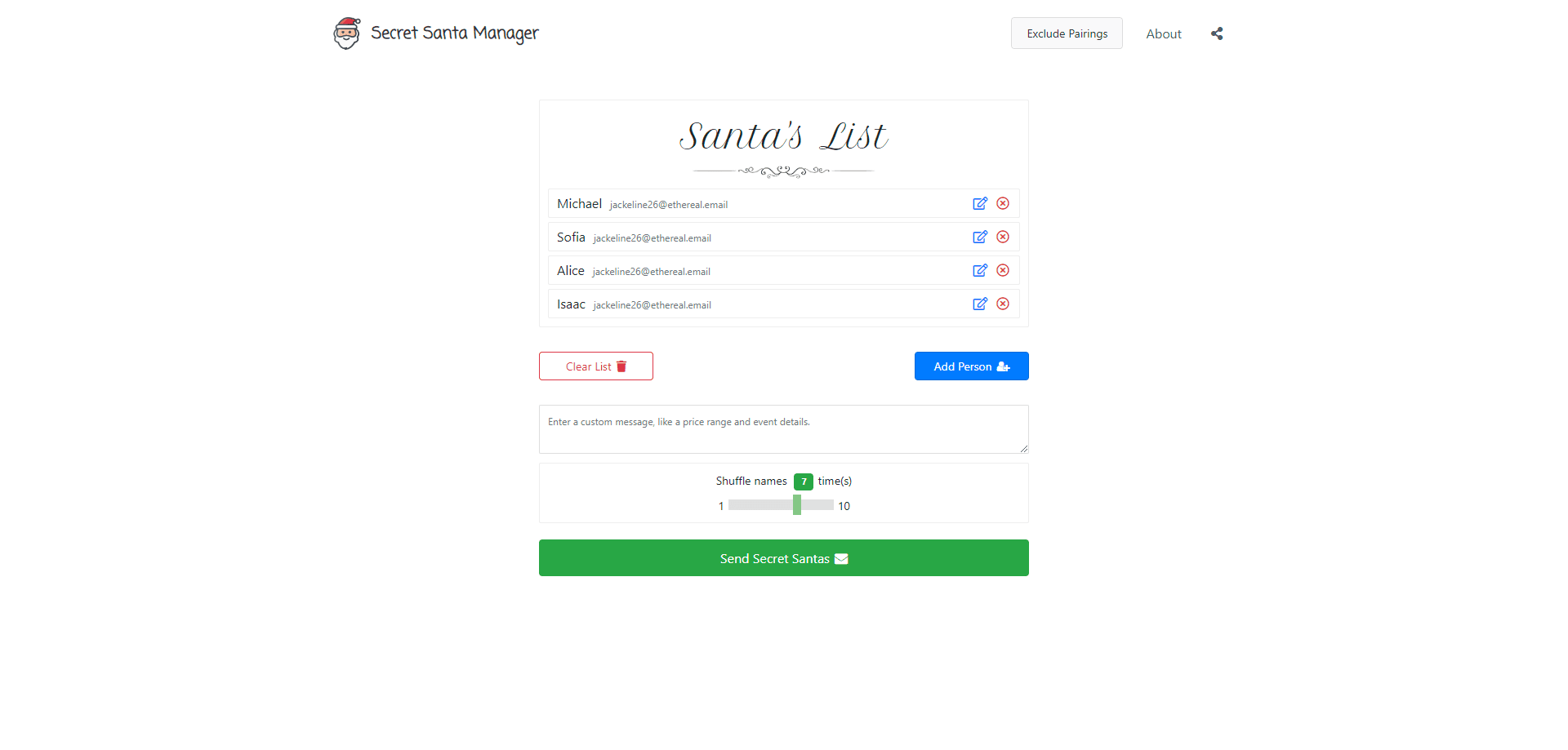 Secret Santa Manager Thumbnail